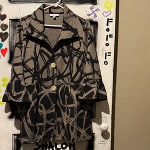 NorthStyle Black and Gray Patterned Blazer